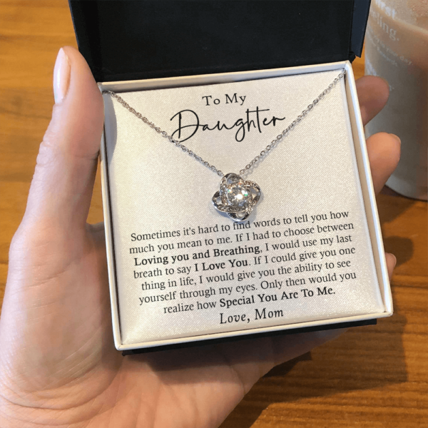 Daughter Necklace From Mother To Daughter, Gifts For Daughter From Mom, Jewelry For Daughter From Mother