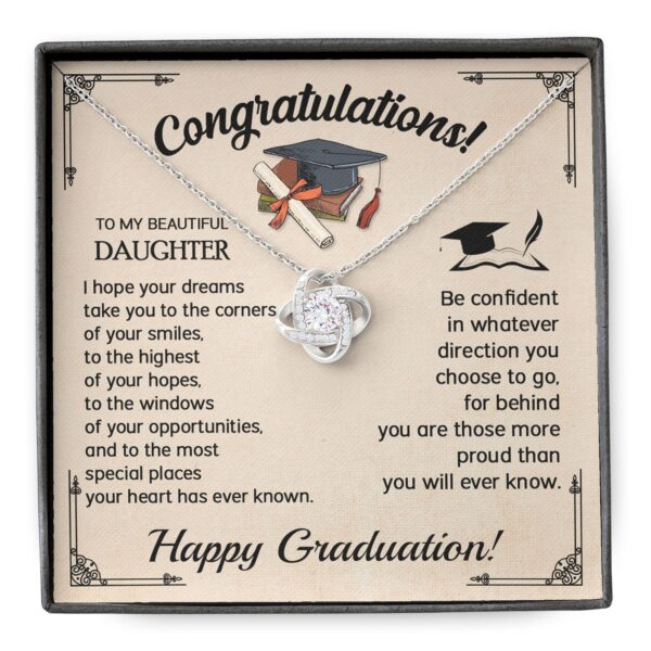 Graduation Gifts For Daughter From Mom And Dad To Daughter Graduation Necklace, College Graduation Gifts For Girls, Class Of 2022 Graduation Gifts, Graduation Necklace With Message Card