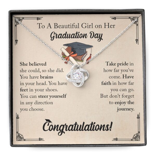 Graduation Gifts Necklace, Graduation Gifts For Her, College Graduation Gift For Girls Daughter Granddaughter Niece, Class Of 2022 Graduation Jewelry, Graduation Necklace With Message Card