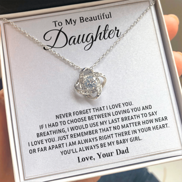 Daughter Necklace From Dad, Dad To Daughter Gifts, Gifts For Daughter From Dad, Father Daughter Necklace
