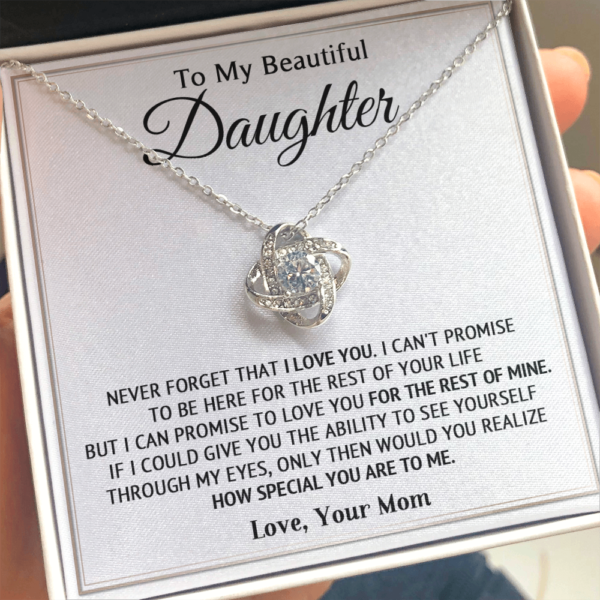 Daughter Necklace, Mother To Daughter Necklace, Gifts For Daughter From Mom, Necklace From Mother To Daughter