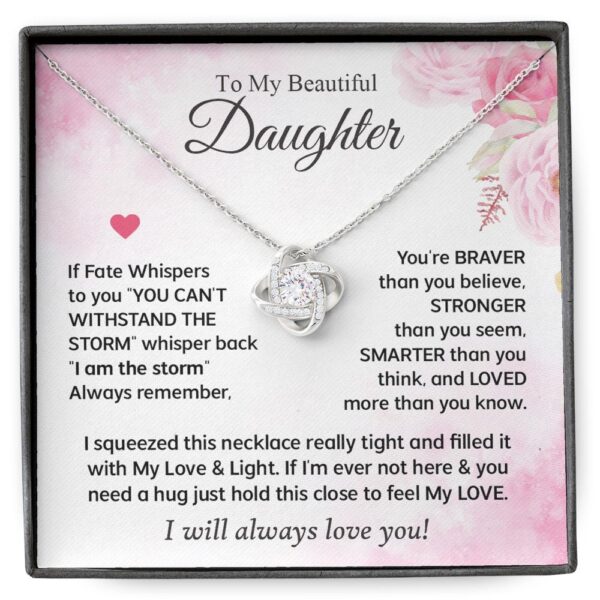 Daughter - If Fate Whispers To You - Love Knot Necklace
