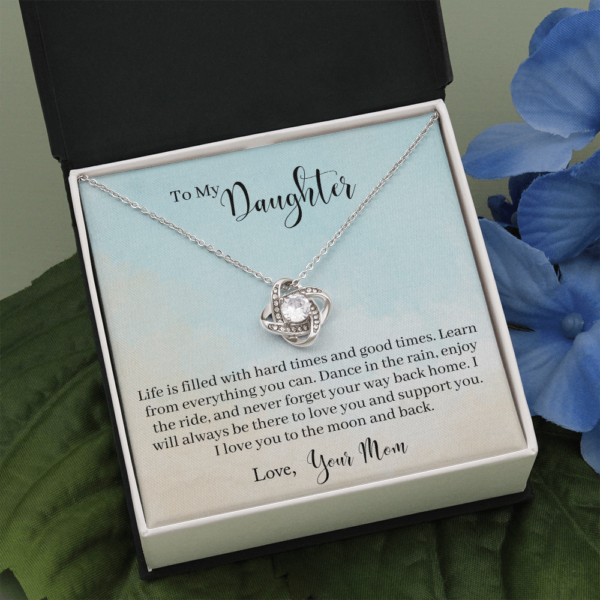 Daughter - Learn From Everything - Love Knot Necklace