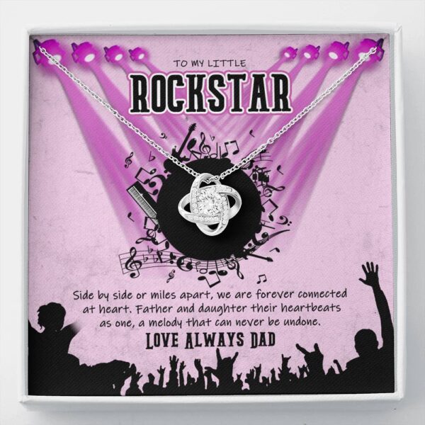 To My Little Rockstar Love Dad Necklace