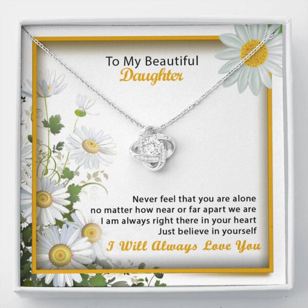 My Beautiful Daughter Daisy Love Knot Necklace