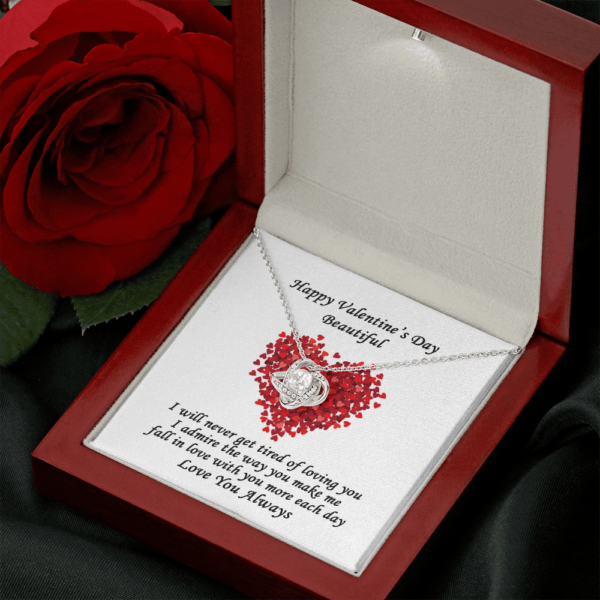 Valentine'S Day Love Knot Necklace