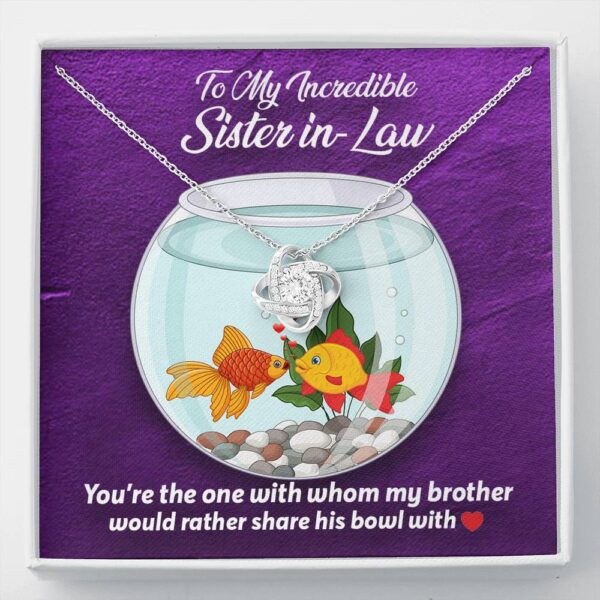 To My Incredible Sister In-Law Necklace