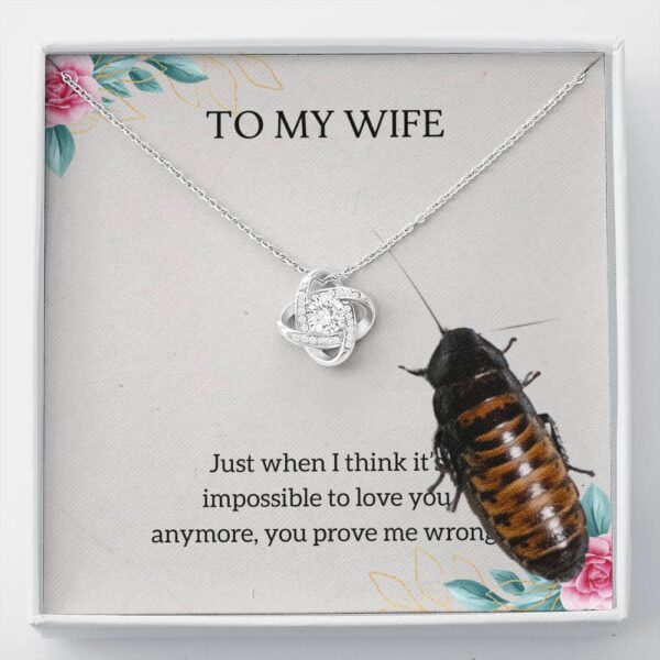 To My Wife Love Knot Necklace