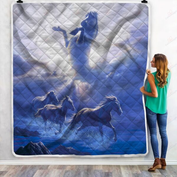 Horse Fleece Blanket Sherpa Blanket