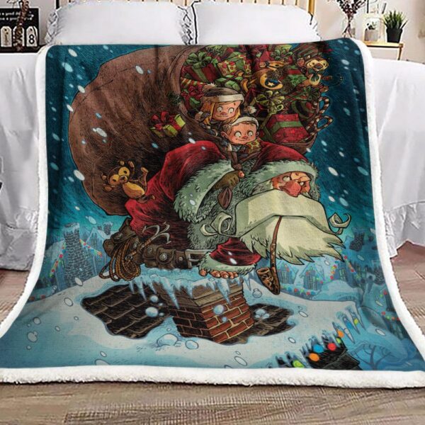 Santa Claus Fleece Blanket Sherpa Blanket