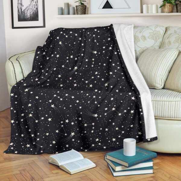 Constellation Star Fleece Blanket Sherpa Blanket