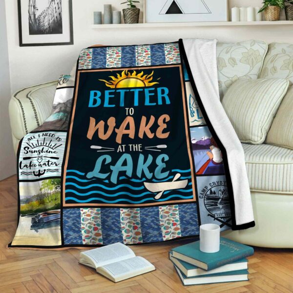 Lake Fleece Blanket Sherpa Blanket