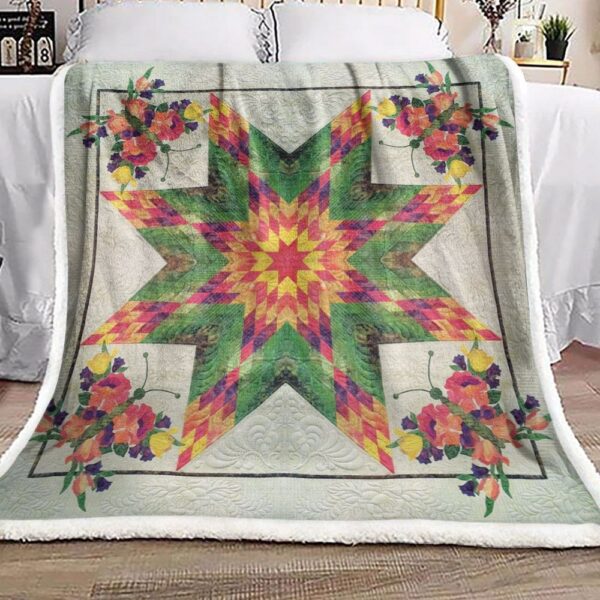 Butterfly Flower Fleece Blanket Sherpa Blanket