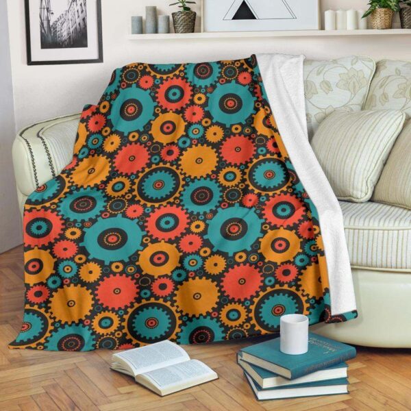 Mechanic Colorful Fleece Blanket Sherpa Blanket