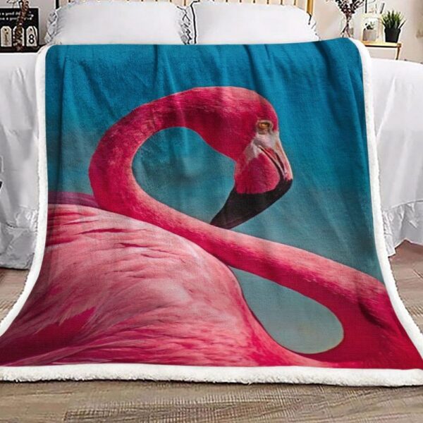 Flamingo Fleece Blanket Sherpa Blanket