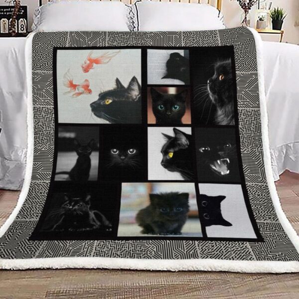 Cat Fleece Blanket Sherpa Blanket