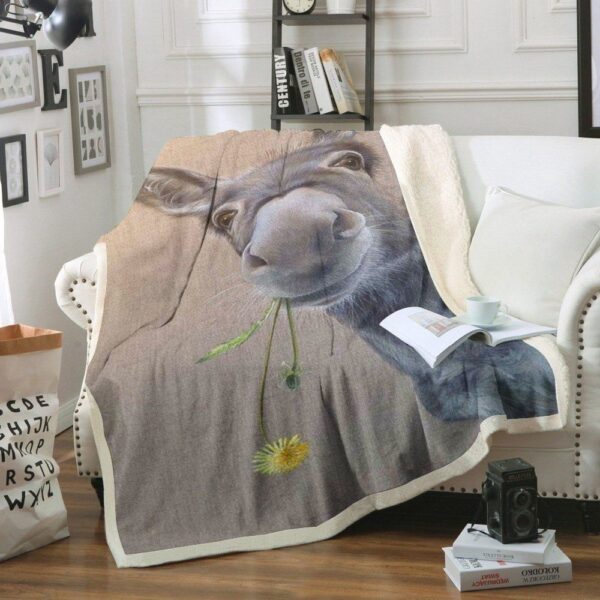 Horse Fleece Blanket Sherpa Blanket