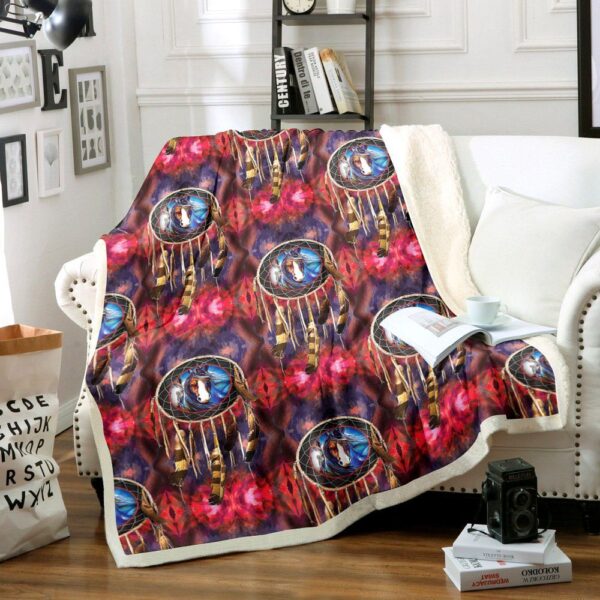 Horse Fleece Blanket Sherpa Blanket