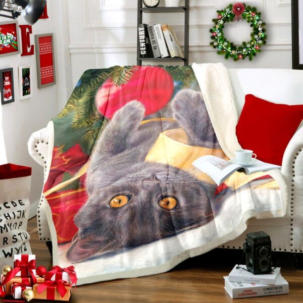 Cat Fleece Blanket Sherpa Blanket