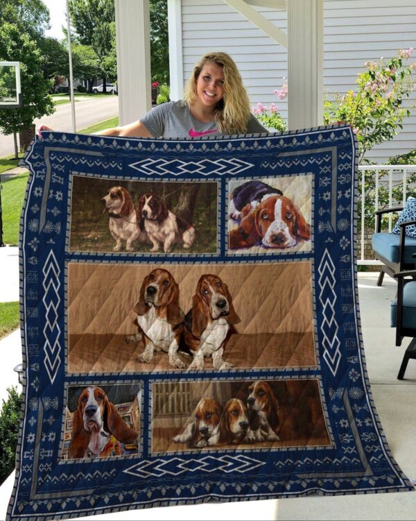 Basset Hound Fleece Blanket Sherpa Blanket