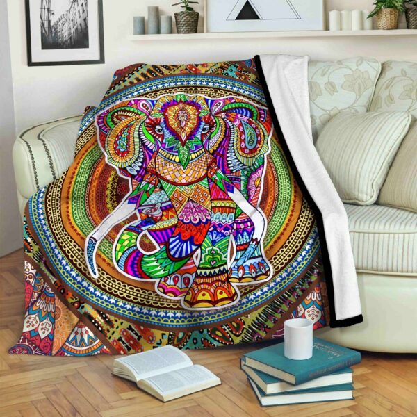 Elephan Fleece Blanket Sherpa Blanket