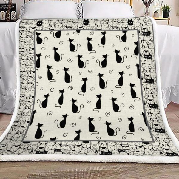 Cat Fleece Blanket Sherpa Blanket