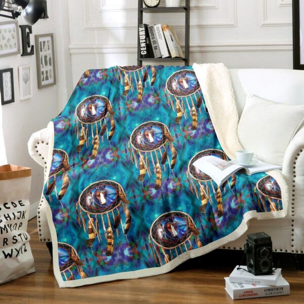 Horse Fleece Blanket Sherpa Blanket