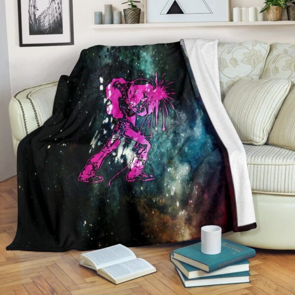 Welder Girl Fleece Blanket Sherpa Blanket