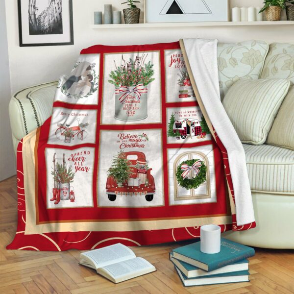 Christmas Fleece Blanket Sherpa Blanket