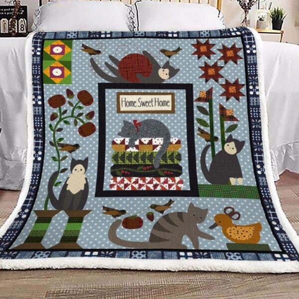 Cat Fleece Blanket Sherpa Blanket