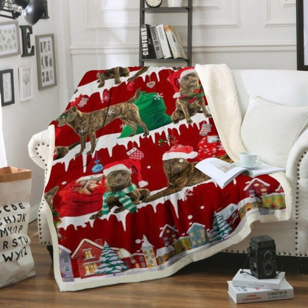 Kai Ken Snow Christmas Fleece Blanket Sherpa Blanket