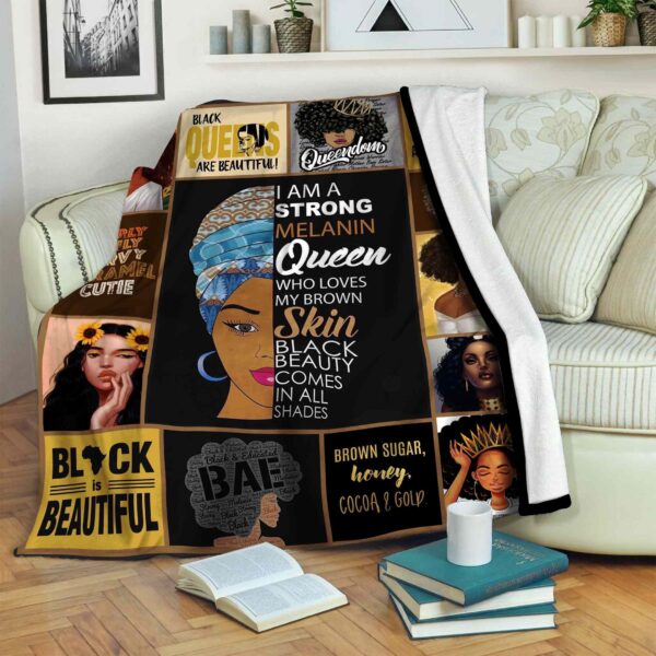 Black Women Fleece Blanket Sherpa Blanket