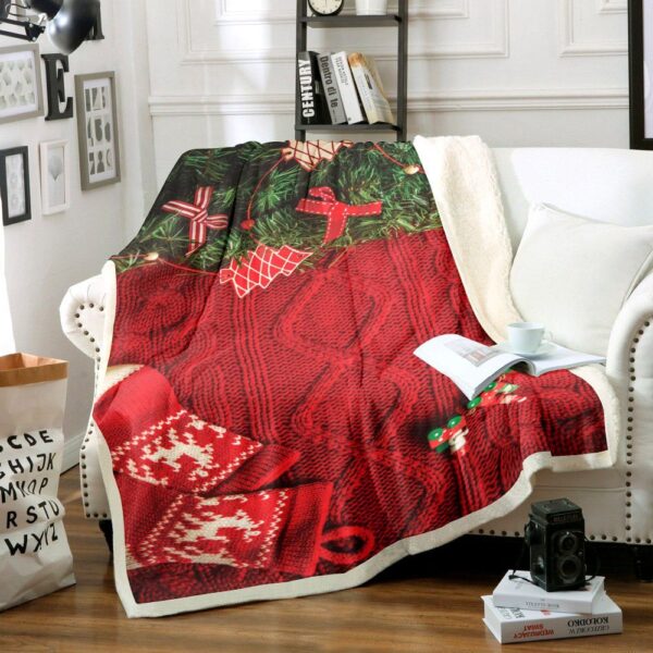 Christmas Fleece Blanket Sherpa Blanket