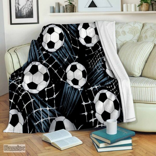 Soccer Fleece Blanket Sherpa Blanket