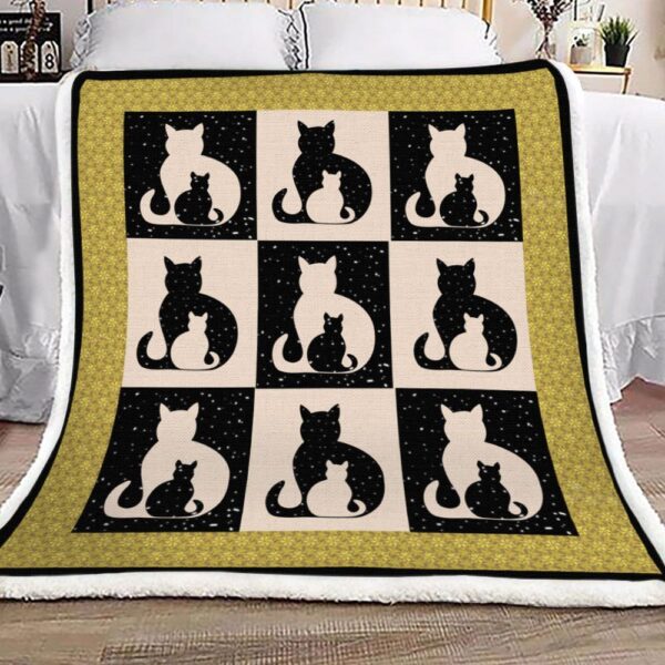 Cat Fleece Blanket Sherpa Blanket
