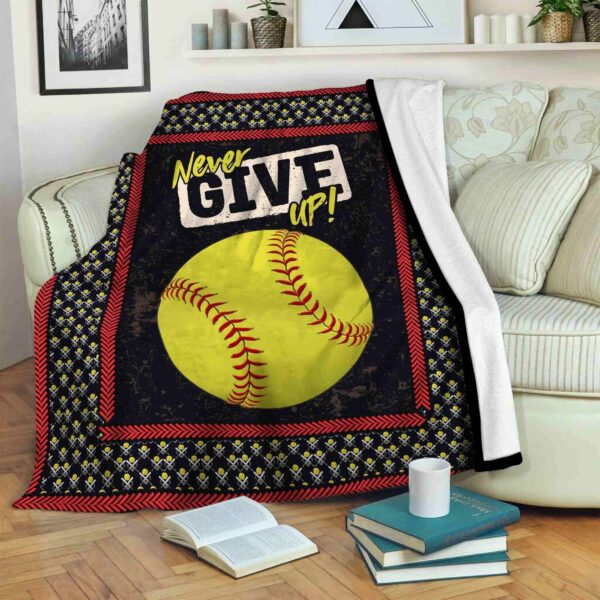 Softball Fleece Blanket Sherpa Blanket