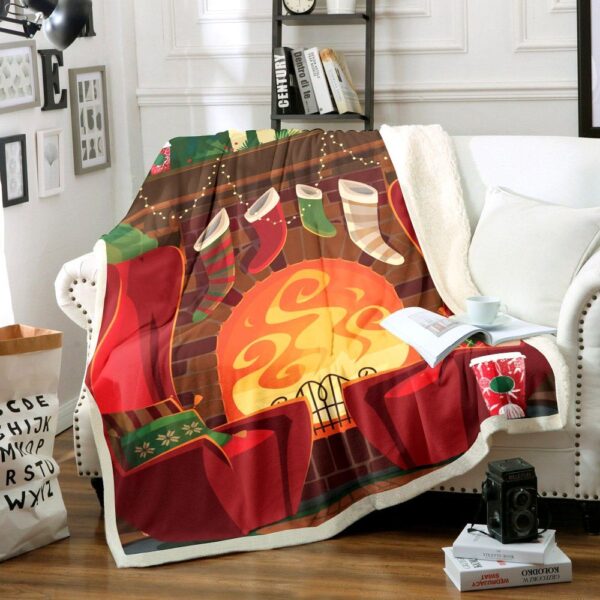 Christmas NigHT1212032TT Fleece Blanket Sherpa Blanket