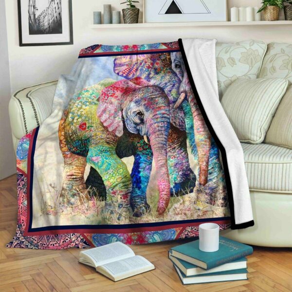 Elephan Fleece Blanket Sherpa Blanket