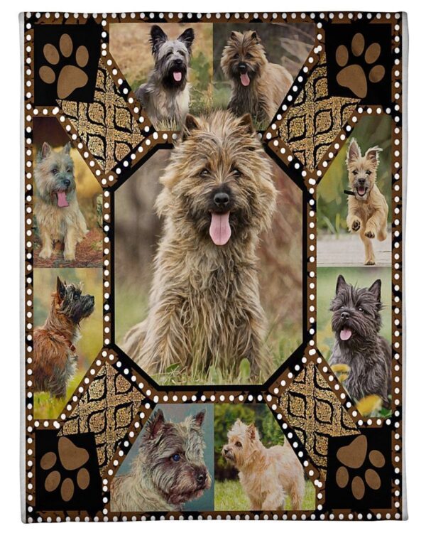 Cairn Terrier Fleece Blanket Sherpa Blanket