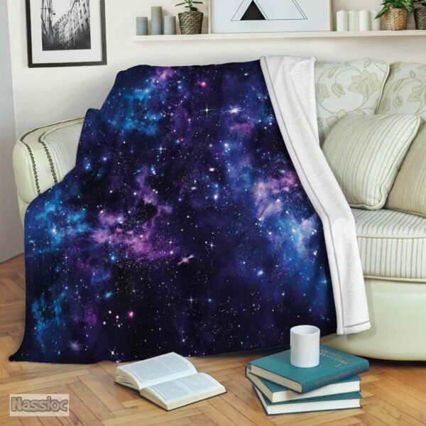 Galaxy Fleece Blanket Sherpa Blanket