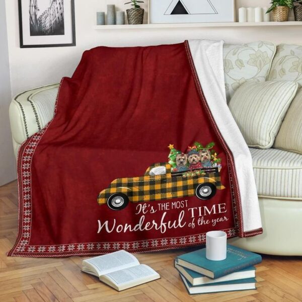 Christmas Yorkshire Fleece Blanket Sherpa Blanket