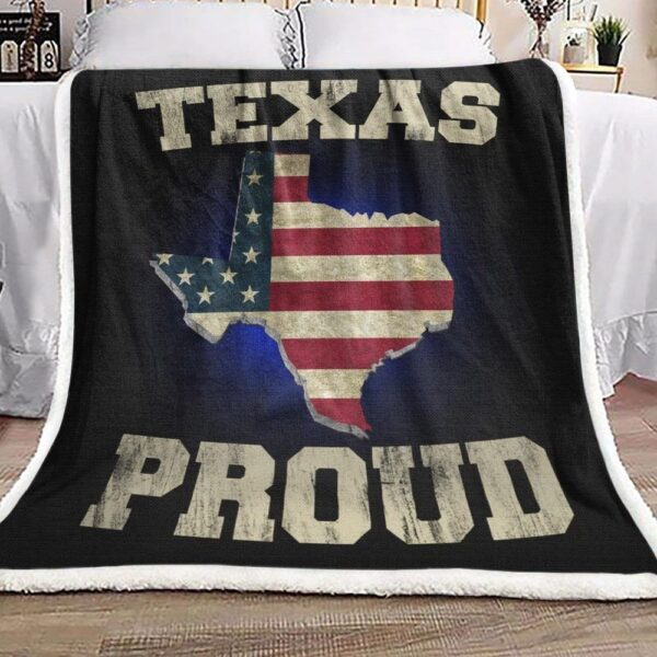 Texas Proud Fleece Blanket Sherpa Blanket