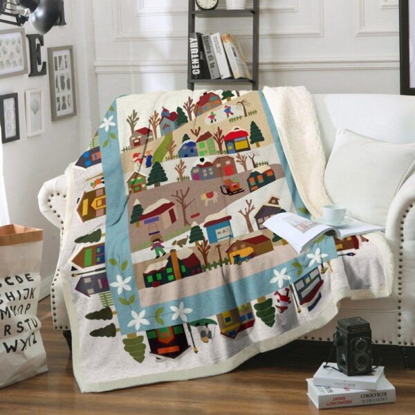 Christmas Fleece Blanket Sherpa Blanket