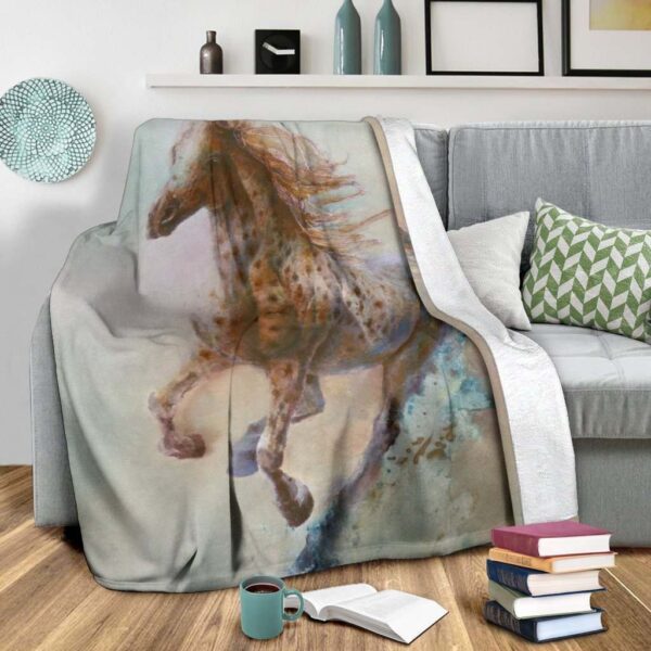 Horse Fleece Blanket Sherpa Blanket