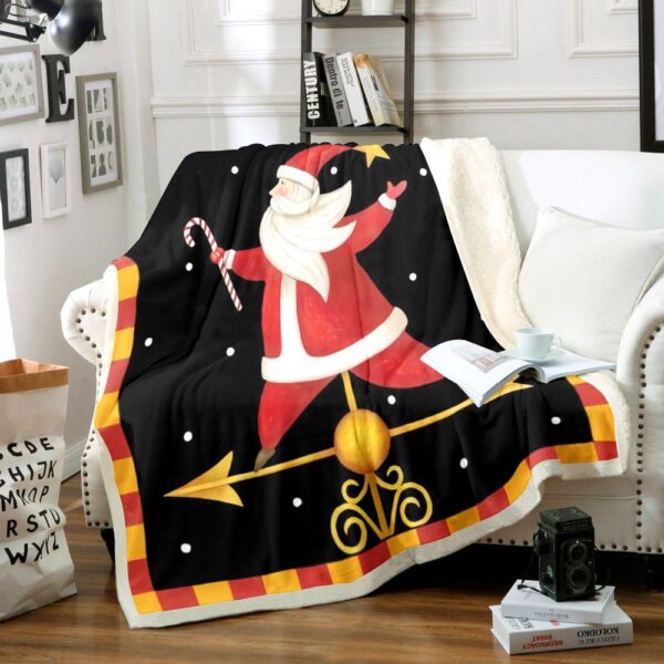 Santa Claus Fleece Blanket Sherpa Blanket
