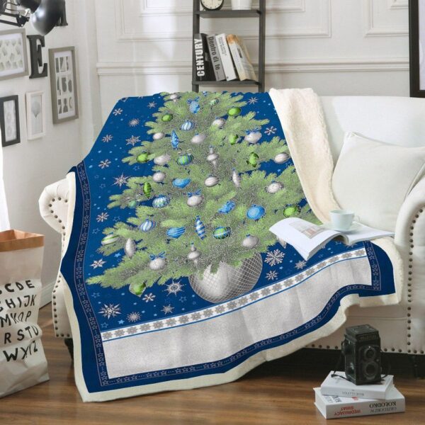 Christmas Tree Fleece Blanket Sherpa Blanket