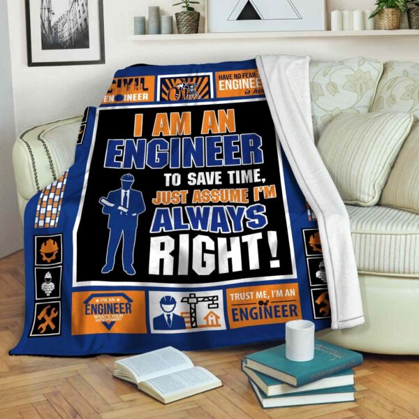 Engineer Fleece Blanket Sherpa Blanket