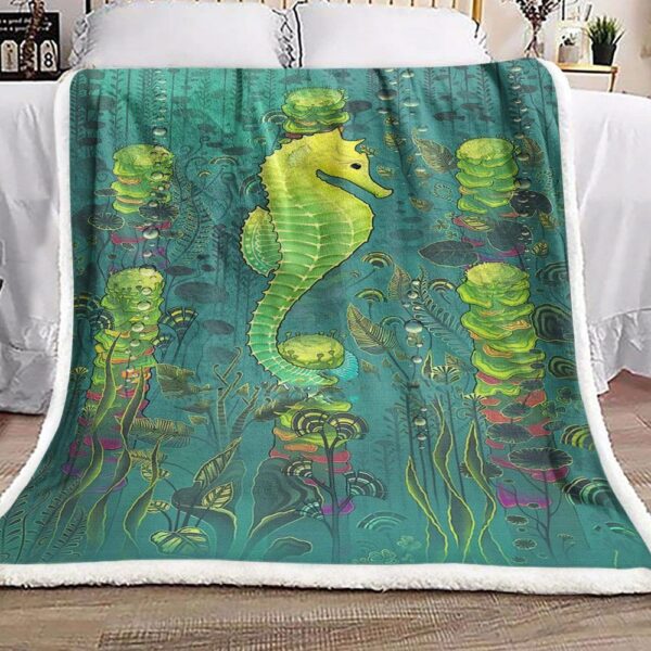 Seahorse Fleece Blanket Sherpa Blanket