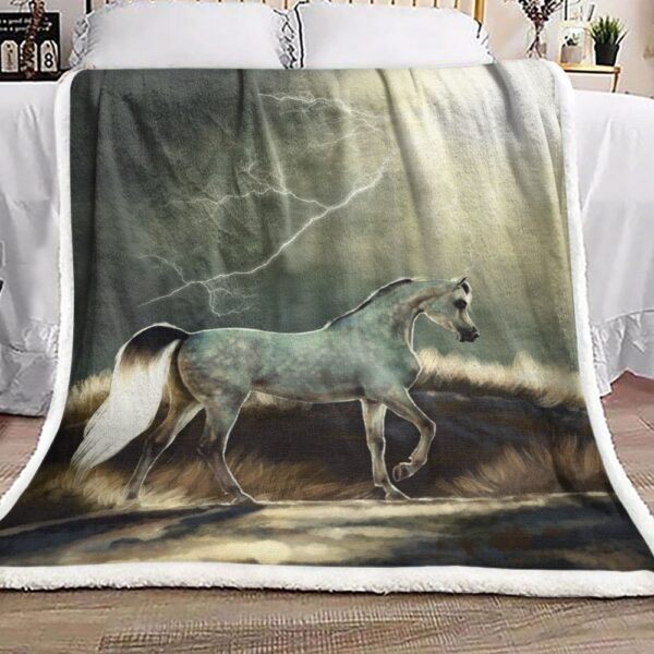 Horse Fleece Blanket Sherpa Blanket
