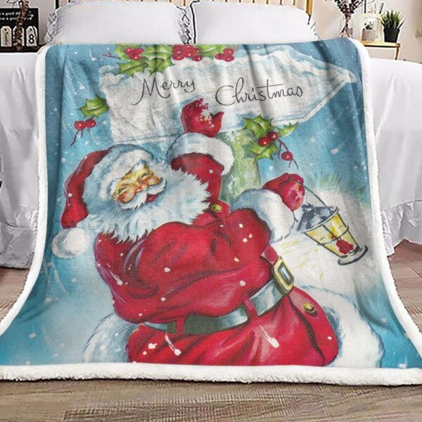 Santa Claus Fleece Blanket Sherpa Blanket